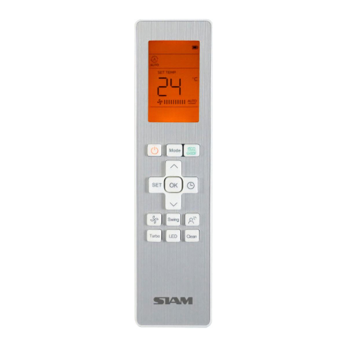 Aire Acondicionado Split Inverter Siam 3550w 3010 Frigorias Blanco